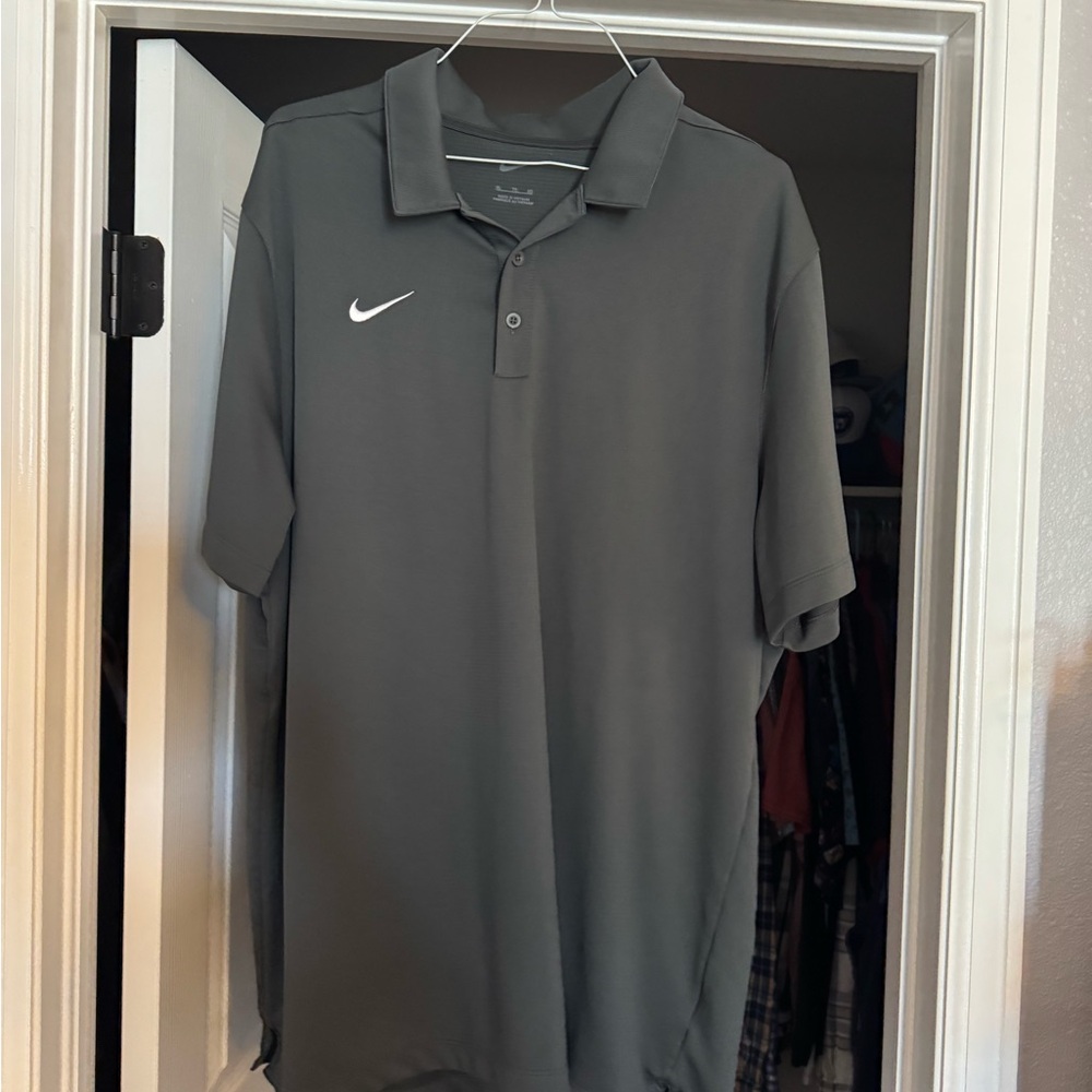 Nike Gray Performance Polo Shirt